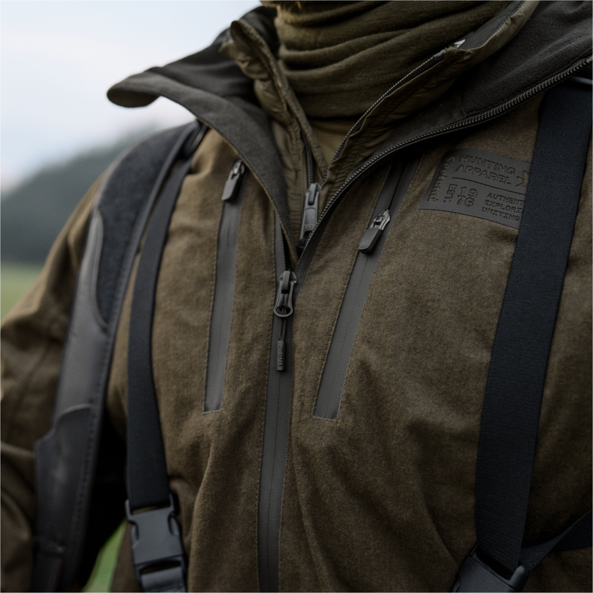 2026 Seeland Heren Quest Jacket 408000015005 - Pine Green Melange
